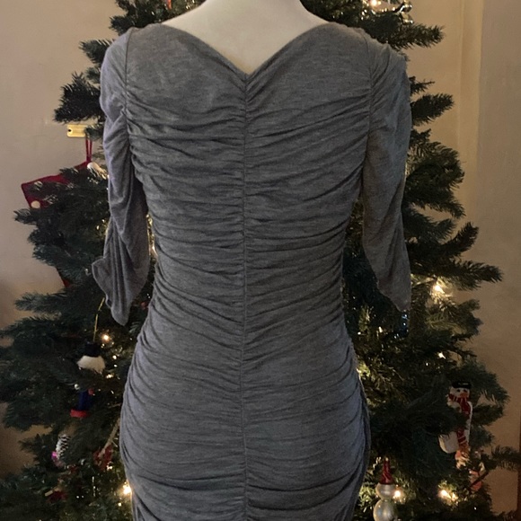 BCBG MAXAZRIA Gray Dress, Medium - Picture 2 of 11